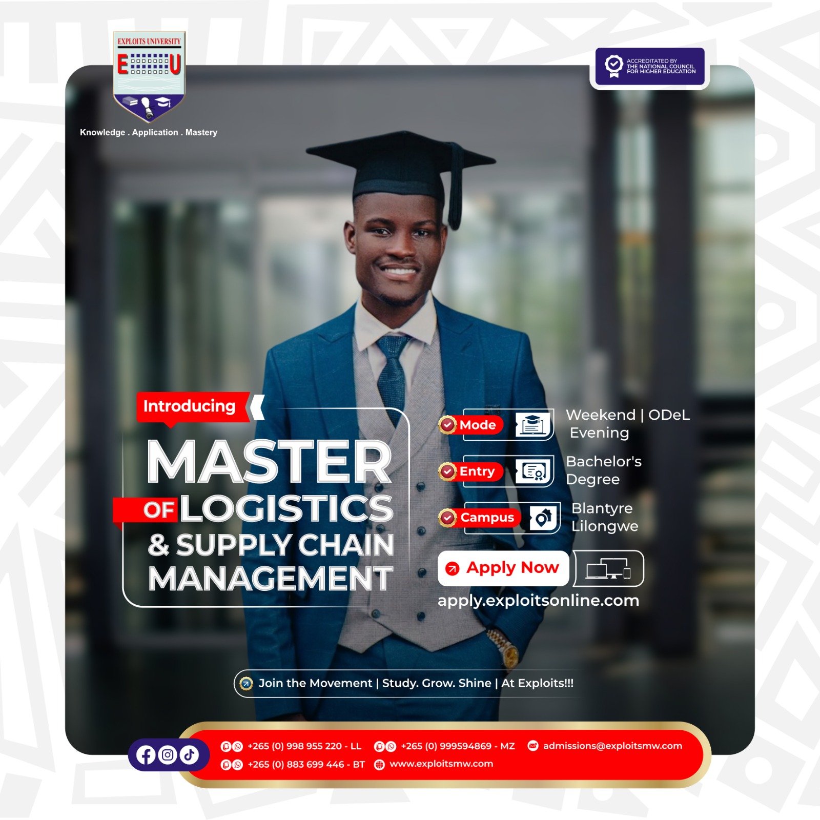 Introducing MASTER OF LOGISTICS & SUPPLY CHAIN MANAGEMENT.